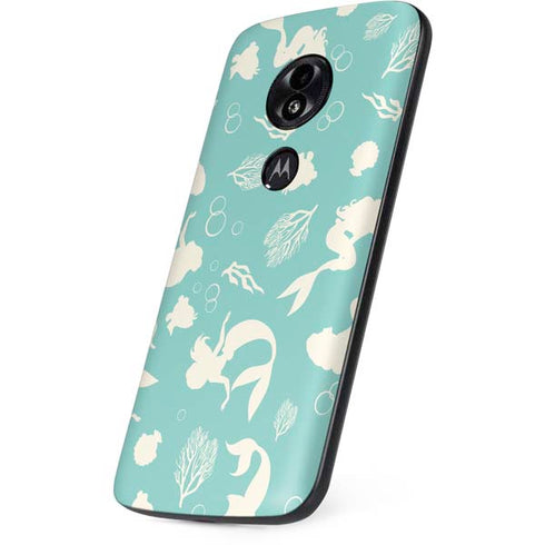 Disney The Little Mermaid Character Silhouette Pattern Moto E5 Play Skin